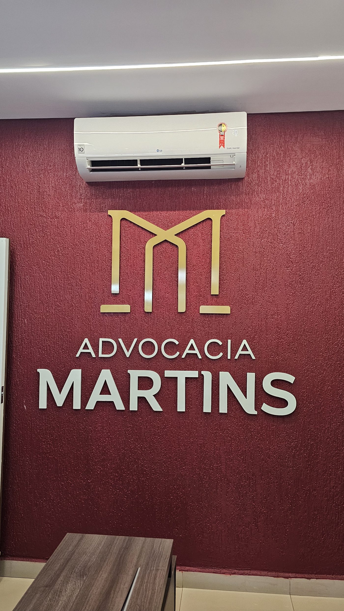 Ambiente do escritório Advocacia Martins