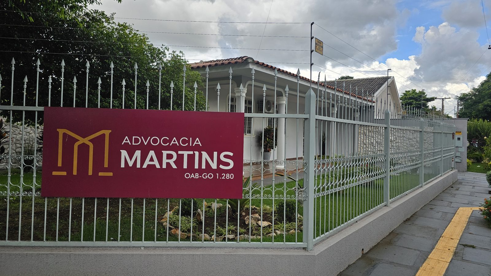 Fachada do escritório Advocacia Martins em Goiânia